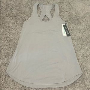 Hylete racer tank top gray small NWT